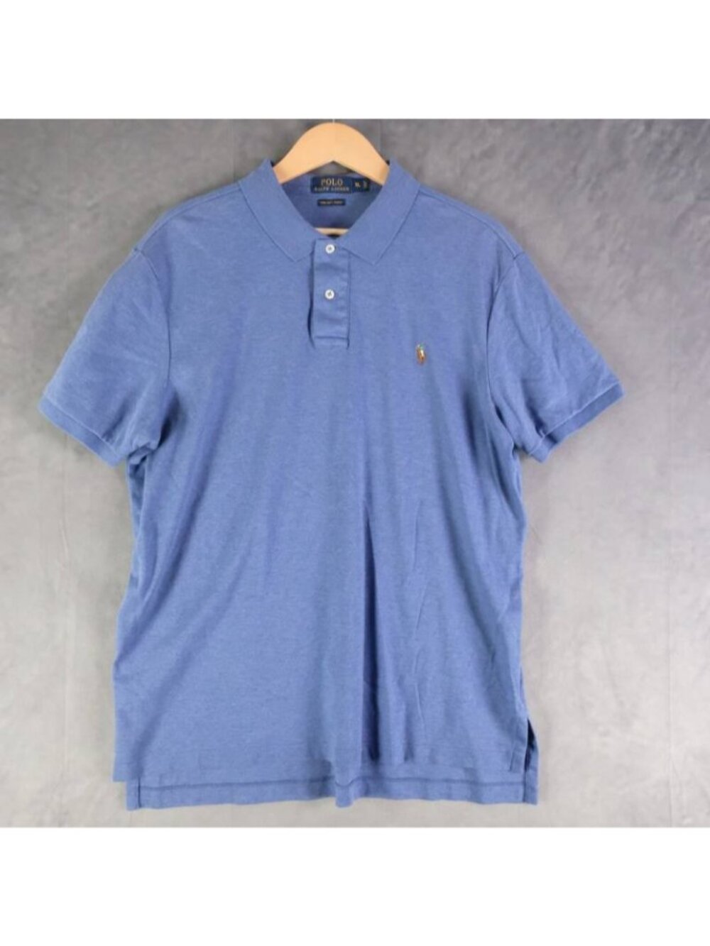 Polo Ralph Lauren Shirt Mens XL Blue Soft Touch Polo Pima Cotton Casual